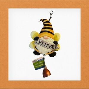 LET IT BEE Gnome wind chime (NWT)